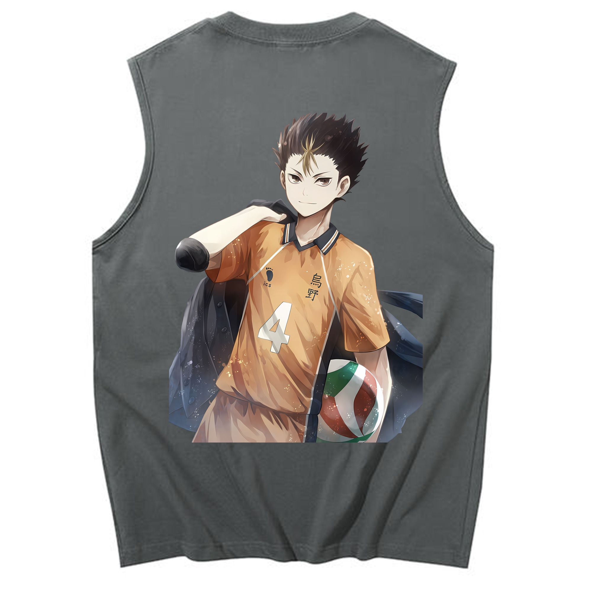 （画像用） ハイキュー!! Haikyu!! コットン100％タンクトップ（背面プリント）